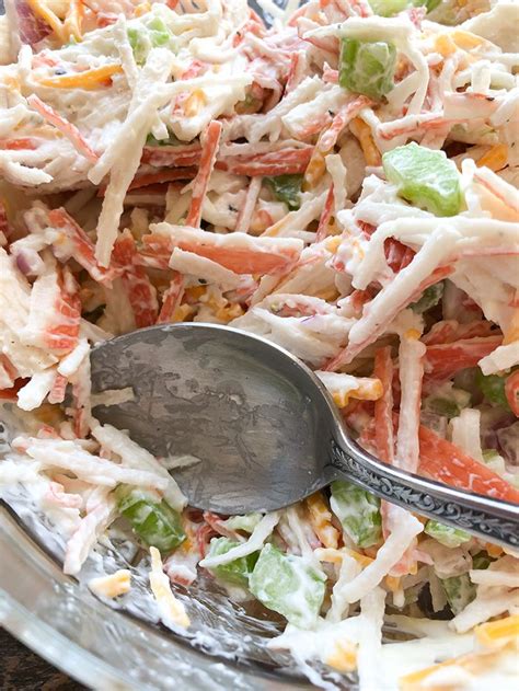 Imitation Crab Salad Just Like At The Deli Counter Recipe Diaries