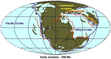 Jurassic Period World Map United States Map
