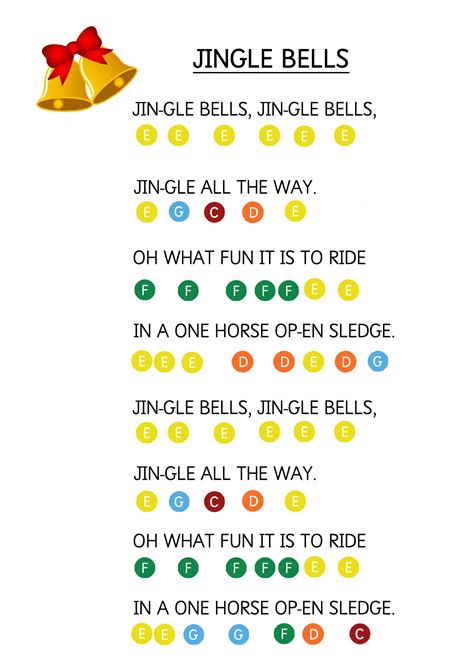 Jingle Bells Easy Piano Music Sheet For Toddlers How To Teach Young