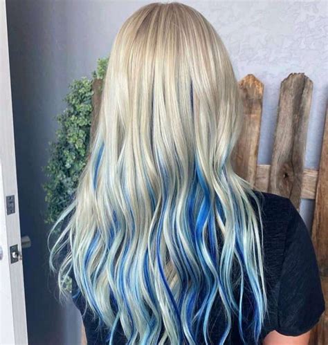 Popular And Eye Catching Purple And Blue Combination Hairstyles Blonde And Blue Hair Blue