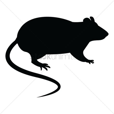 Silhouette Of Rat Vector Image 1501860 Stockunlimited