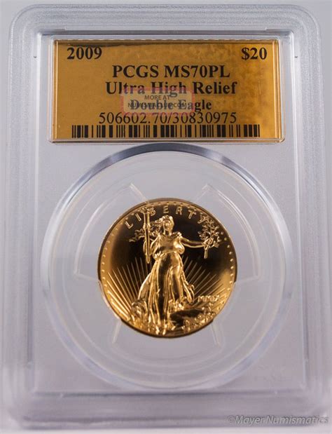 2009 20 Gold Double Eagle Ultra High Relief Pcgs Ms70 Pl