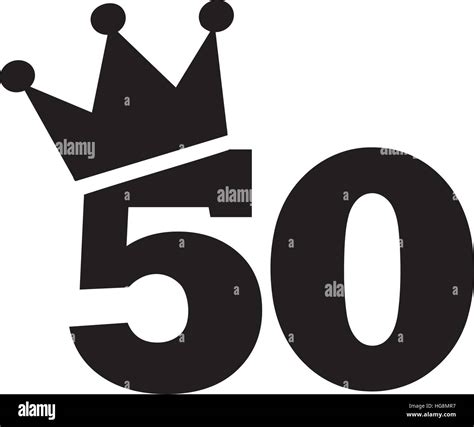 50th Birthday Clip Art Number