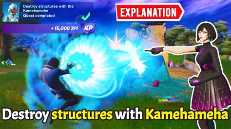How To Destroy Structures With The Kamehameha Fortnite Youtube