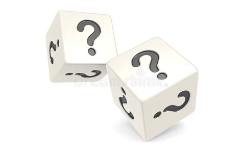Dice With Question Mark Stock Illustration Illustration Of Luck
