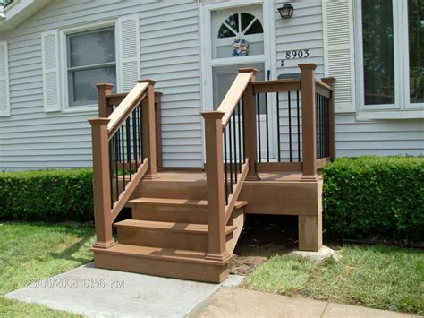 Wood Deck Front Porch And Small Front Deck Ideas For Houses Entry Yard