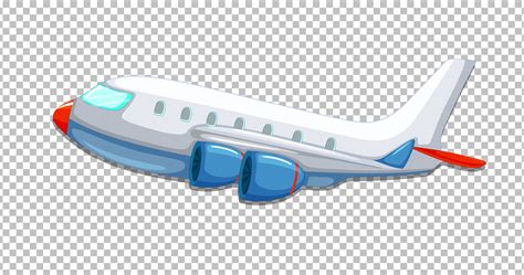 Airplane Cartoon Style On Transparent Background 1520165 Vector Art At