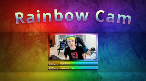 Free Twitch Overlay Template Stream Rainbow Cam Psd Free Download