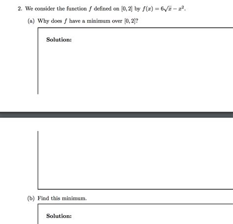 solved 2 we consider the function f defined on [0 2 by f x