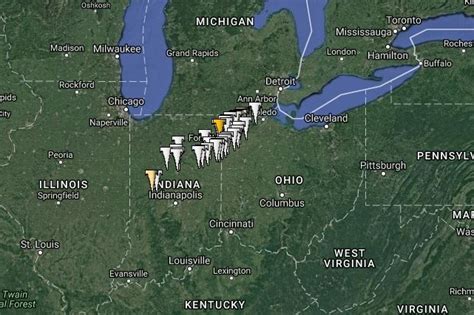 Indiana Ohio Tornadoes Hit Kokomo Van Wert And More Path