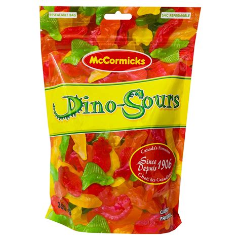 Mccormicks Dino Sours Peg Bag 350g Candy Funhouse