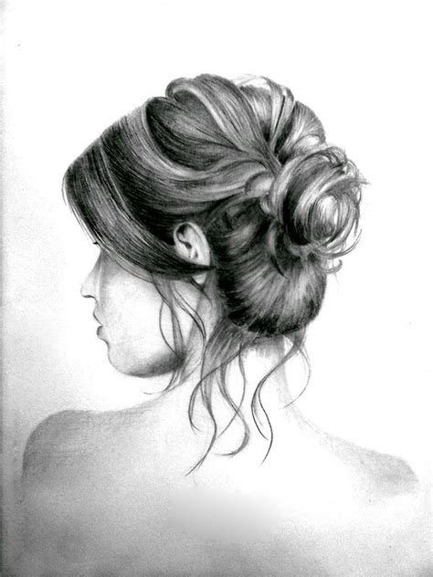 Messy Hair Bun Drawing Easy Okay So Lets Move On To Another Bun