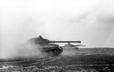 Panzers VI Tiger II Königstiger en route France June Tiger