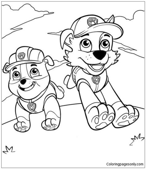 🌺 1 eps vector file, perfect for resizing in vector editing programs. Paw Patrol 21 Coloring Pages - Cartoons Coloring Pages ...