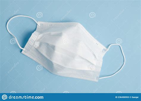 White Disposable Face Mask Stock Image Image Of Equipment 236490993