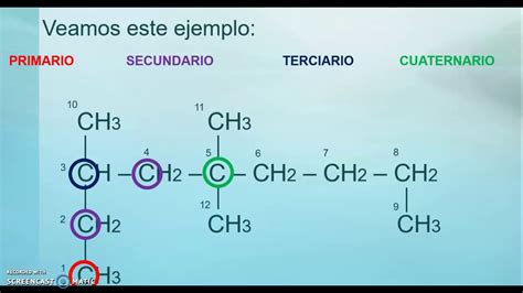 Tipos de carbono tipos de cadena e isomería YouTube