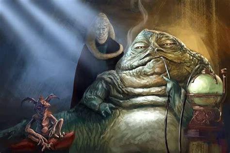 Jabba The Hutt Bib Fortuna And Salacious Crumb Art By Grimbro Star
