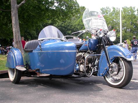 Motorcycle 74 Classic Indian With Sidecar