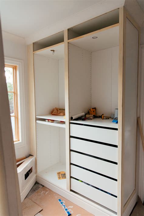 Ikea carries several lines of wardrobes that can be completely customized, but there are probably none as popular as their pax system. Hacking the IKEA Pax into a Fully Custom Closet - Erin ...