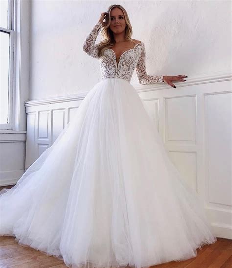 Pin On Sleeve Wedding Gowns