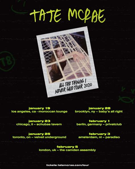 Tate Mcrae Tour Tickets KETICKAT