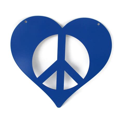 Metal Heart Peace Sign Valentine Heart Heart Hanging Sign Peace And Love Peace Hearts Peace