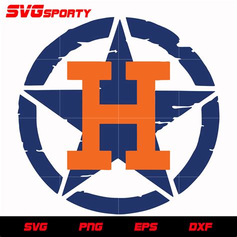 Houston Astros Star Logo Svg Mlb Svg Eps Dxf Png Digital File For