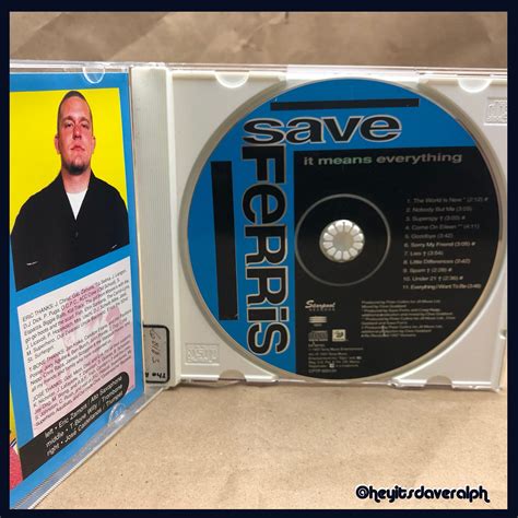 Save Ferris It Means Everything Ska Punk Cd Etsy