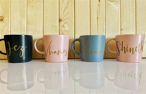 Custom Name Matte Mugs Coffee Mug Personalized Gift Mug Etsy