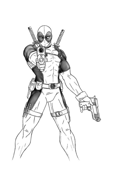Download Deadpool Full Body Drawing | Dead pool | Pinterest | Body drawing, Deadpool and Dead pool