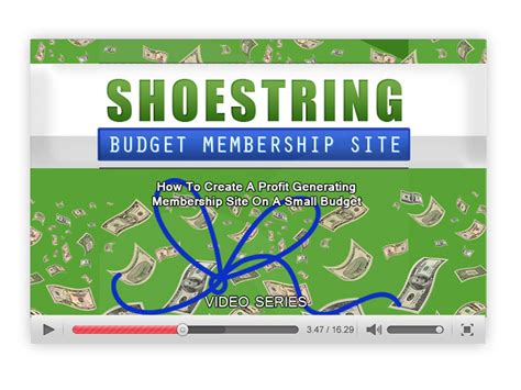 Watch Shoestring Budget Membership Site: How To Create A Profit