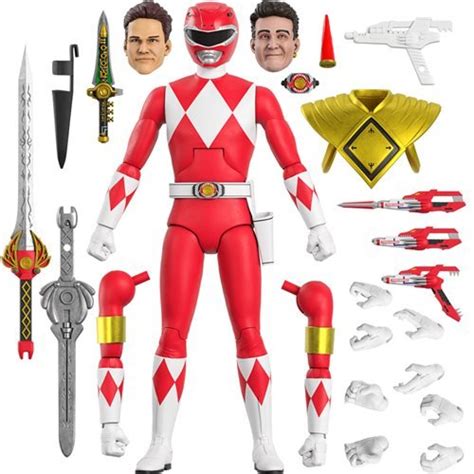 Red Ranger Power Rangers Ultimates 7 Inch Action Figure By Super7