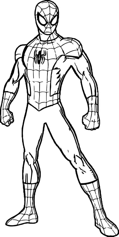 Dibujos de Spiderman para colorear Imprimir superhéroe en línea