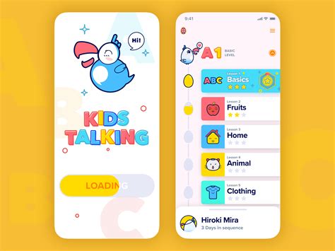 Concept Learning The Language For Children Kids App Design App