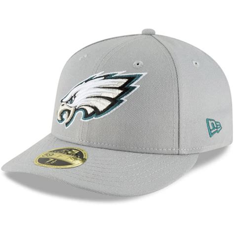 Philadelphia Eagles New Era Omaha Low Profile 59fifty Fitted Hat Gray