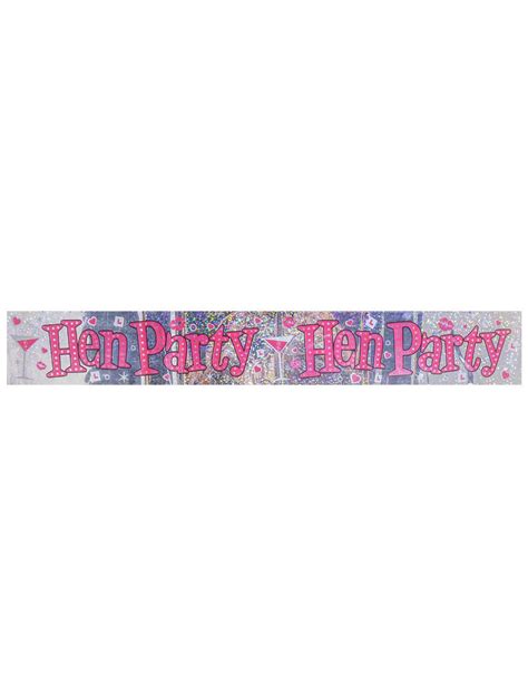 Awesome Hen Party Foil Banner With Kisses Limited Edition