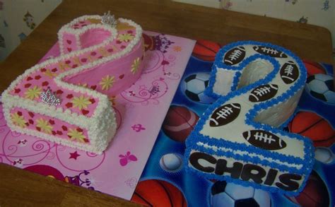 You can get creative and use something funny. Twins Birthday Cakes - CakeCentral.com