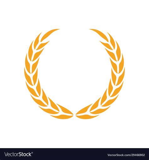 Laurel Wreath Icon Design Template Isolated Vector Image