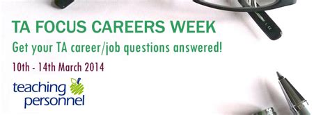 Career Focus Week Teaching Assistant Focus