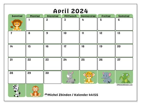 Kalender April 2024 Safari Ss Michel Zbinden Ch