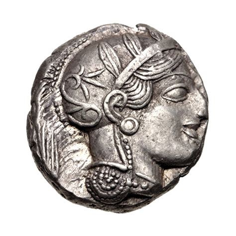 Athens Greece Silver Coin Athena And Owl 454 404 Bc Ancient