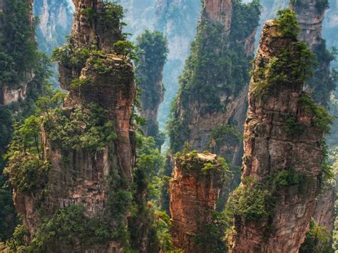 The collective wulingyuan area is a unesco world heritage site. Zhangjiajie National Forest Park, China | AmO