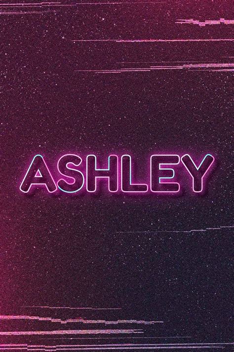 Download Free Image Of Ashley Name Typography Word Art Vector By Wan