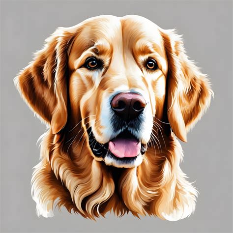 Dog Golden Retriever Illustration Free Stock Photo - Public Domain Pictures