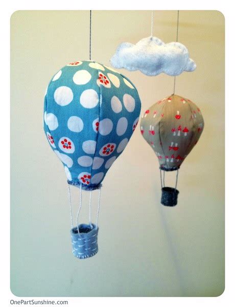 Diy Hot Air Balloon Mobile One Part Sunshine