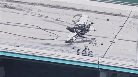 Plane Crashes Into Haulover Inlet Bridge In Miami