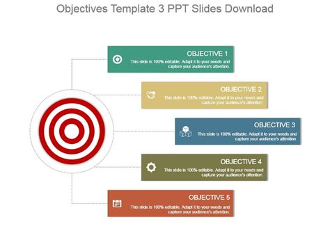 Objectives Template 3 Ppt Slides Download Template Presentation