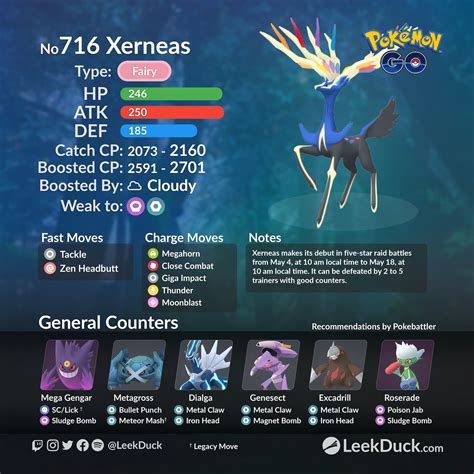 Xerneas Debuts In Raid Battles Leek Duck Pokémon Go News And Resources