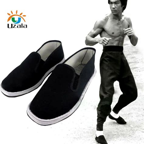 Bruce Lee Kung Fu Shoes Waterproof Rubber Sole Cotton Shoes