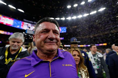 Year Old LSU Coach Ed Orgeron Spotted Shirtless Going Beastmode On A Jog VIDEO